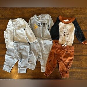 Baby Clothing Set with Graphic Tees and Pants